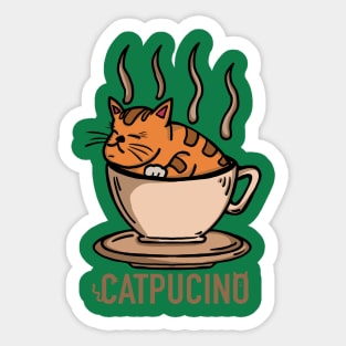 Catpucino Sticker